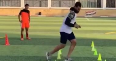 فيديو.. محمد أبو جبل يؤدى تدريبا منفردا بأسيوط