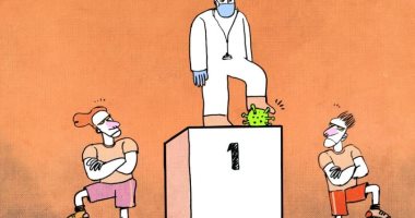 كاريكاتير صحيفة إماراتية.. الأطباء النجوم الحقيقيون في أزمة كورونا