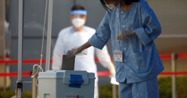 صناديق تصويت للانتخابات البرلمانية فى مركز حجر صحى لـ"كورونا" بكوريا الجنوبية