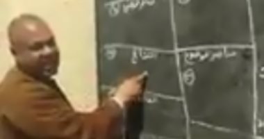 مدرس بـ"الجلابية" يشرح بطريقة مبسطة عمل البحث لمراحل الابتدائى أون لاين.. فيديو