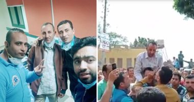 فيديو.. أهالى قرية الشيخة سالمة بشبين القناطر يستقبلون ممرضا متعافيا من كورونا بالزغاريد.. أيمن الزمك يروى تفاصيل رحلة علاجه: عشت 9 أيام بعيد عن أولادى ودعوات بنتى كانت بتطمنى.. وأشكر أهل بلدى لمساندتى فى محنتى