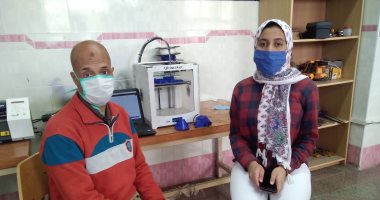فيديو وصور.. طالبة بكفر الشيخ تصمم قناعا لحماية الطاقم الطبى من كورونا