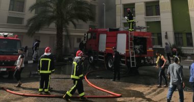 السيطرة على حريق بمستشفى أكاديمية الشرطة بالقاهرة الجديدة.. صور
