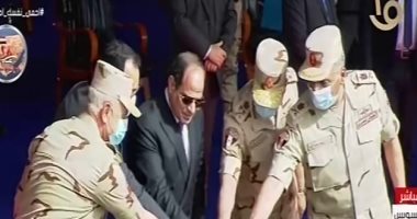 الرئيس السيسي يشهد انتهاء أعمال الحفر فى نفق الشهيد أحمد حمدى 2