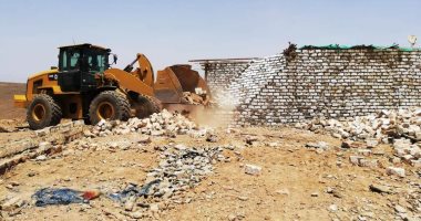 إزالة 371 حالة تعد على الأراضى الزراعية بأسوان وجنوب سيناء.. صور