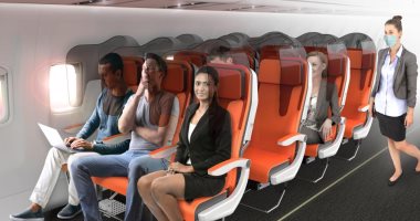 صور.. تصاميم جديدة تكشف توزيع مقاعد الطائرات بعد أزمة فيروس كورونا