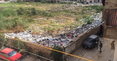 قارئ يشكو انتشار القمامة بمدخل أكتوبر النخيل 2 بالإسكندرية