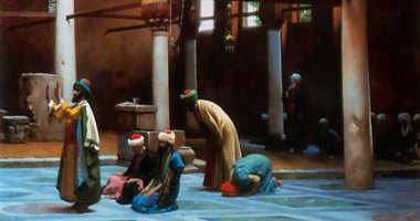 100 لوحة عالمية .. "الصلاة فى المسجد" روحانية الإسلام  على يد المستشرقين