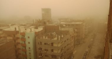 صور.. عاصفة رملية تضرب محافظة أسيوط وتتسبب فى انعدام الرؤية