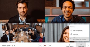 تطبيق Google Meet يوفر ميزة مشاركة الفيديو بجودة عالمية ودعم عرض 16 مشتركا