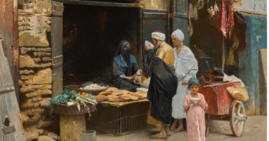 100 لوحة عالمية .. "متجر فى القاهرة" لوحة تعود لنهاية القرن الـ 19