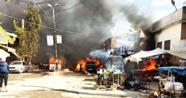 سقوط جرحى فى انفجار سيارة مفخخة بمدينة عفرين السورية