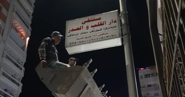 صور.. حملات مسائية لإزالة الإعلانات المخالفة وسط وشرق الإسكندرية 