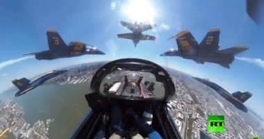 فيديو.. لقطات مثيرة من داخل قمرة قيادة مقاتلات أمريكية تحلق فوق نيويورك