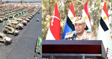 وزير الدفاع يتابع إجراءات اصطفاف عناصر قوات الصاعقة 