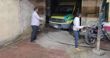 مراكز محافظه المنيا تنفذ أعمال الرش والتطهير بالتزامن مع حملات النظافة