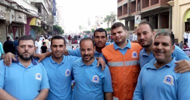 العاملون فى إسعاف دسوق بمحافظة كفر الشيخ على خط المواجهة مع كورونا