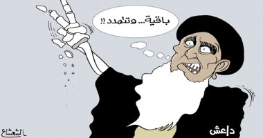 كاريكاتير صحيفة سعودية.. داعش جسد يتحلل بعبارات رنانة