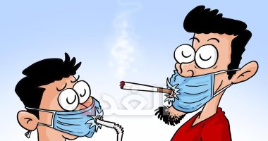 كاريكاتير صحيفة أردنية.. فرض ارتداء الكمامات فى الأماكن العامة