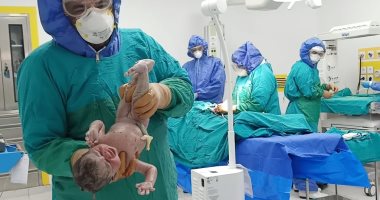 مستشفى إسنا للعزل الصحى تجرى الولادة الرابعة لسيدة مريضة بكورونا.. صور
