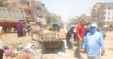 حملة لإزالة سوق الجمعة بمدينة زفتى فى الغربية.. صور