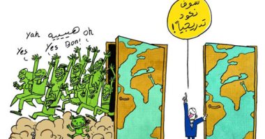 كاريكاتير صحيفة إماراتية.. العالم وقرارات العودة التدريجية وانتشار كورونا 