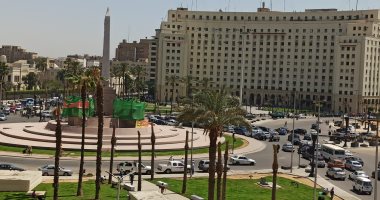 سيولة مرورية بكوبرى قصر النيل وميدان التحرير 