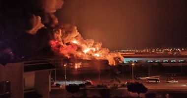 قراء اليوم السابع يشاركون بصور لحريق هائل بمصنع اسفنج فى مدينة العبور