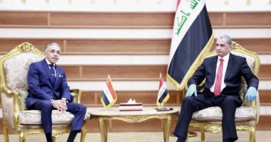 سفير مصر لدى بغداد يبحث مع وزير داخلية العراق تبادل الخبرات بين البلدين