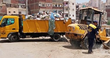 صور ..إستجابة لمبادرة "سيبها علينا"..رفع القمامة يوميا من قرية بالإسكندرية
