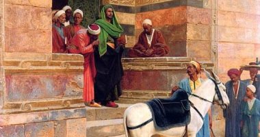 100 لوحة عالمية.. "الخروج من الصلاة" كيف يحترم المصريون "عالم الدين"