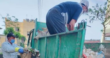 صور.. رفع 160 طن قمامة من مدينة الشهداء ومتابعة إجراءات الوقاية ضد كورونا