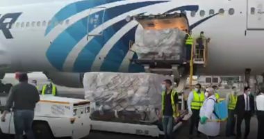 الصحة: وصول الشحنة الثالثة من المساعدات الطبية الصينية لمصر.. فيديو