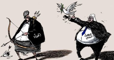 كاريكاتير صحيفة سعودية.. الحوثى يغتال كل مبادرات المبعوث الدولى باليمن