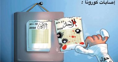 كاريكاتير صحيفة سعودية.. عدد إصابات فيروس كورونا أصبحت معيار لمقياس الزمن