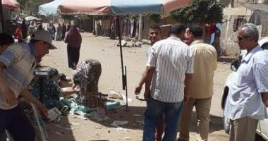 فض سوق قرية كفر بتبس وميت أبو الكوم وبمم منعا للتزاحم بالمنوفية