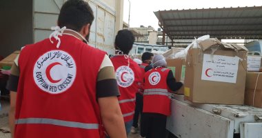 الهلال الأحمر المصرى: أدوية ومستلزمات طبية ومطهرات هدية لصحة شمال سيناء
