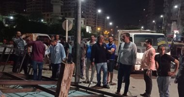 صور.. بالتزامن مع الحظر ..حملات لإزالة البناء المخالف و التعديات شرق الإسكندرية