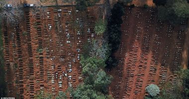 صور جوية لصفوف المقابر الجماعية فى البرازيل عقب ازدياد موتى كورونا