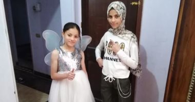العيد فرحة.. حبيبة وشهد بالملابس الجديدة احتفالا بعيد الفطر من بنى سويف