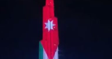 الإمارات تضيئ برج خليفة بعلم الأردن احتفالا بعيد استقلال المملكة الهاشمية