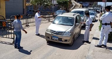 تحرير 150 محضرا للمواطنين بمدينة الحوامدية لعدم ارتداء الكمامات