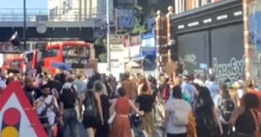 الصن: تظاهر العشرات فى لندن احتجاجا على مقتل أمريكى على يد الشرطة
