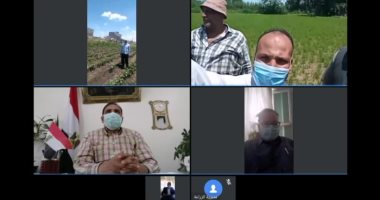 الزراعة: مديرية دمياط تتواصل مع المزارعين فى الحقول عبر تقنية فيديوكونفرانس