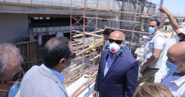وزير النقل يتفقد أعمال مشروع القطار الكهربائى السلام العاصمة الإدارية ـ صور