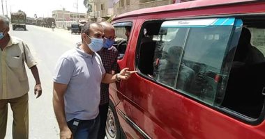 حملة لضبط المخالفين لقرار إرتداء الكمامة في أبو قرقاص بالمنيا