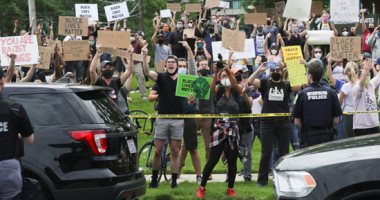 المتظاهرون يؤكدون سلمية احتجاجاتهم فى واشنطن