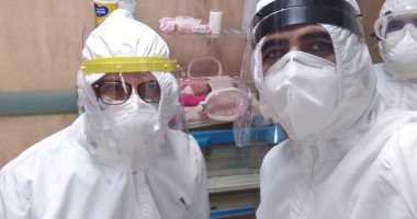 ولادة طبيعية لطفل جديد والدته مصابة بكورونا بمستشفى عزل ملوى في المنيا..صور