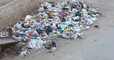 شكوى من تراكم القمامة فى شارع ربيع الملط فى محافظة بنى سويف