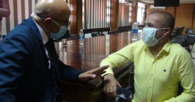 خروج 4 حالات بعد تعافيها من كورونا بعزل المدينة الجامعية فى بنى سويف 